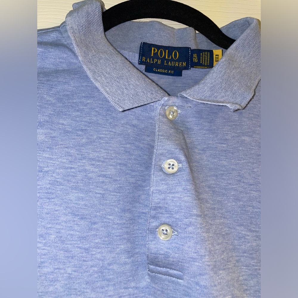Polo Ralph Lauren Men’s Blue Polo Collared Shirt - Picture 4 of 7